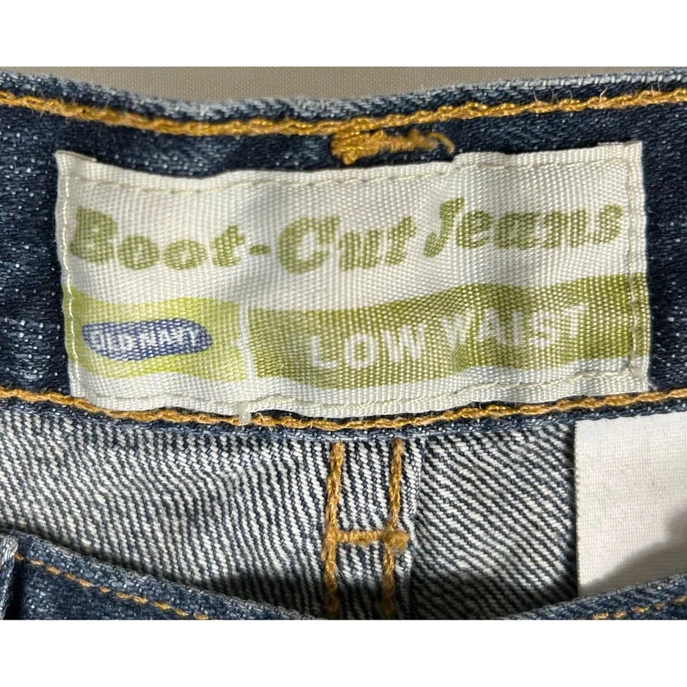 Old Navy Blue Jeans Womens 4 Low Waist Bootcut Denim Medium Wash 100%‎ Cotton